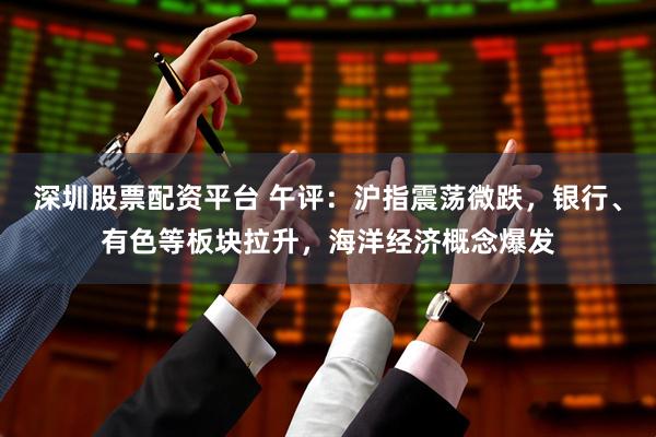 深圳股票配资平台 午评：沪指震荡微跌，银行、有色等板块拉升，海洋经济概念爆发